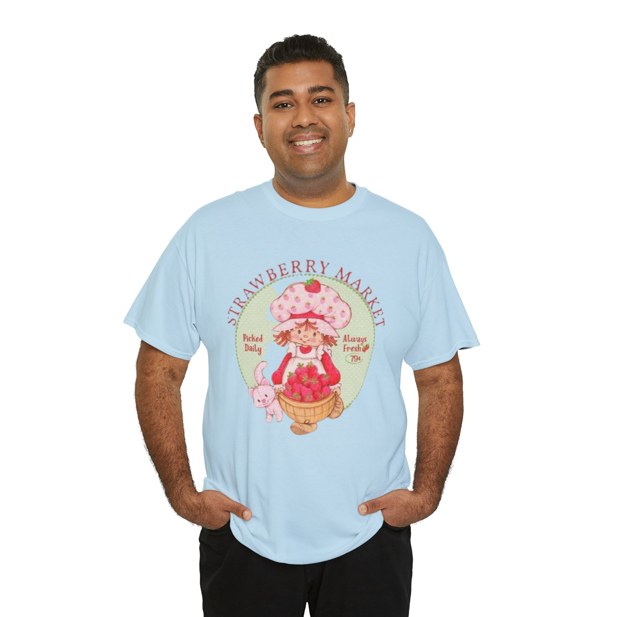 Strawberry Shortcake-  Unisex Heavy Cotton T-Shirt - Creations by Chris and Carlos